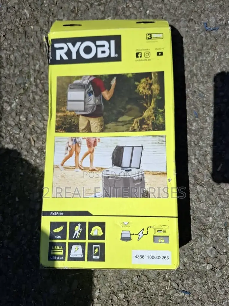 Ryobi 14w Solar Panel With Usb-A,Usb-C