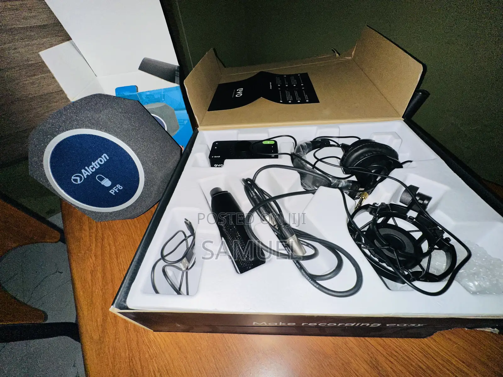 Audient Evo Recording Bundle + Pop Filter
