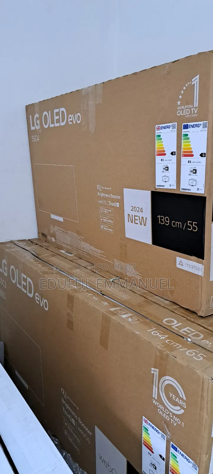 Lg 55" Class Oled Evo C4 Uhd Smart Netflix Alexa Ai Thinq
