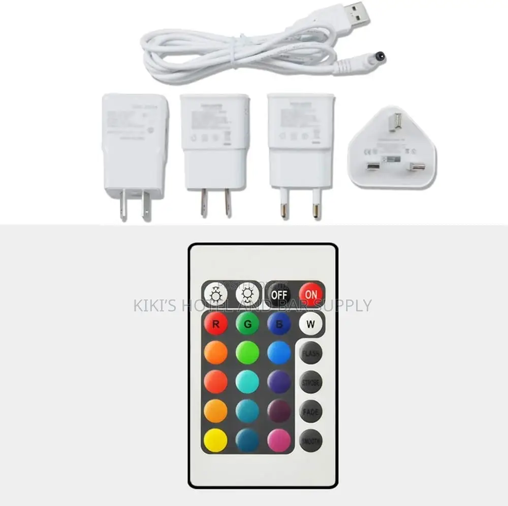 Led Double Wall Waterproof Champagne Bucket With Remote 5l