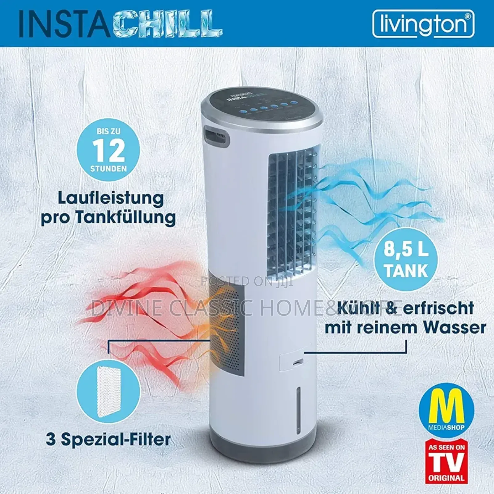 Livington Instachill Tower Air Cooler (8.5lit)