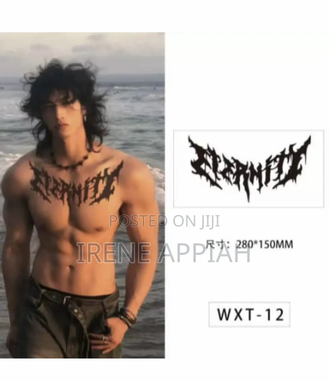 Semi Permanent Front and Back Tattoos