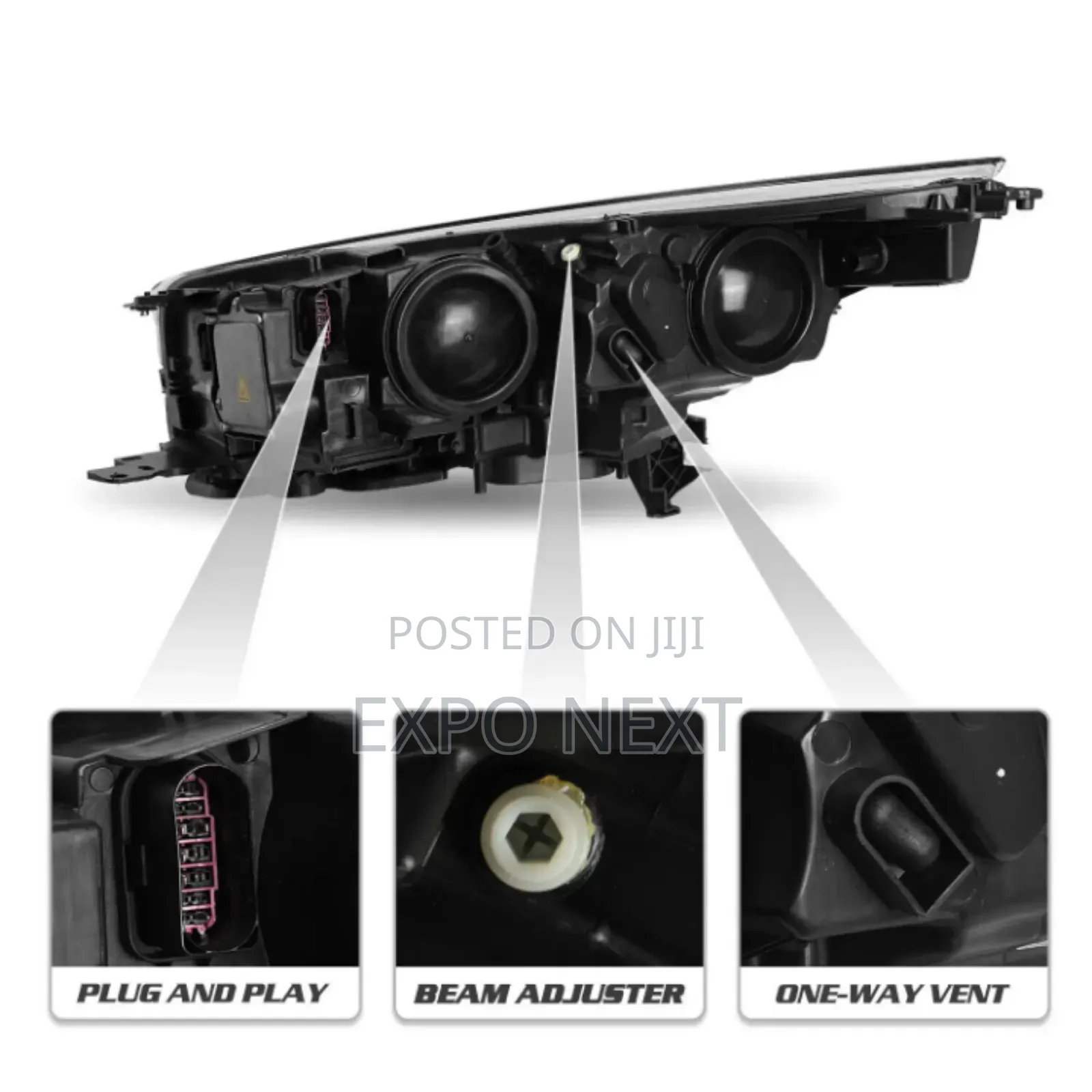 Headlight  2017–2019 Ford Escape Led