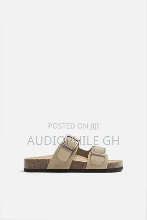 Zara Double Buckle Leather Sandals