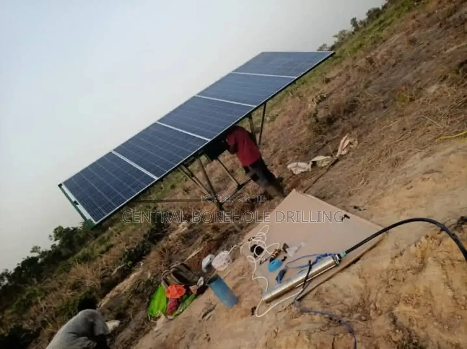 Borehole With Solar System Pump