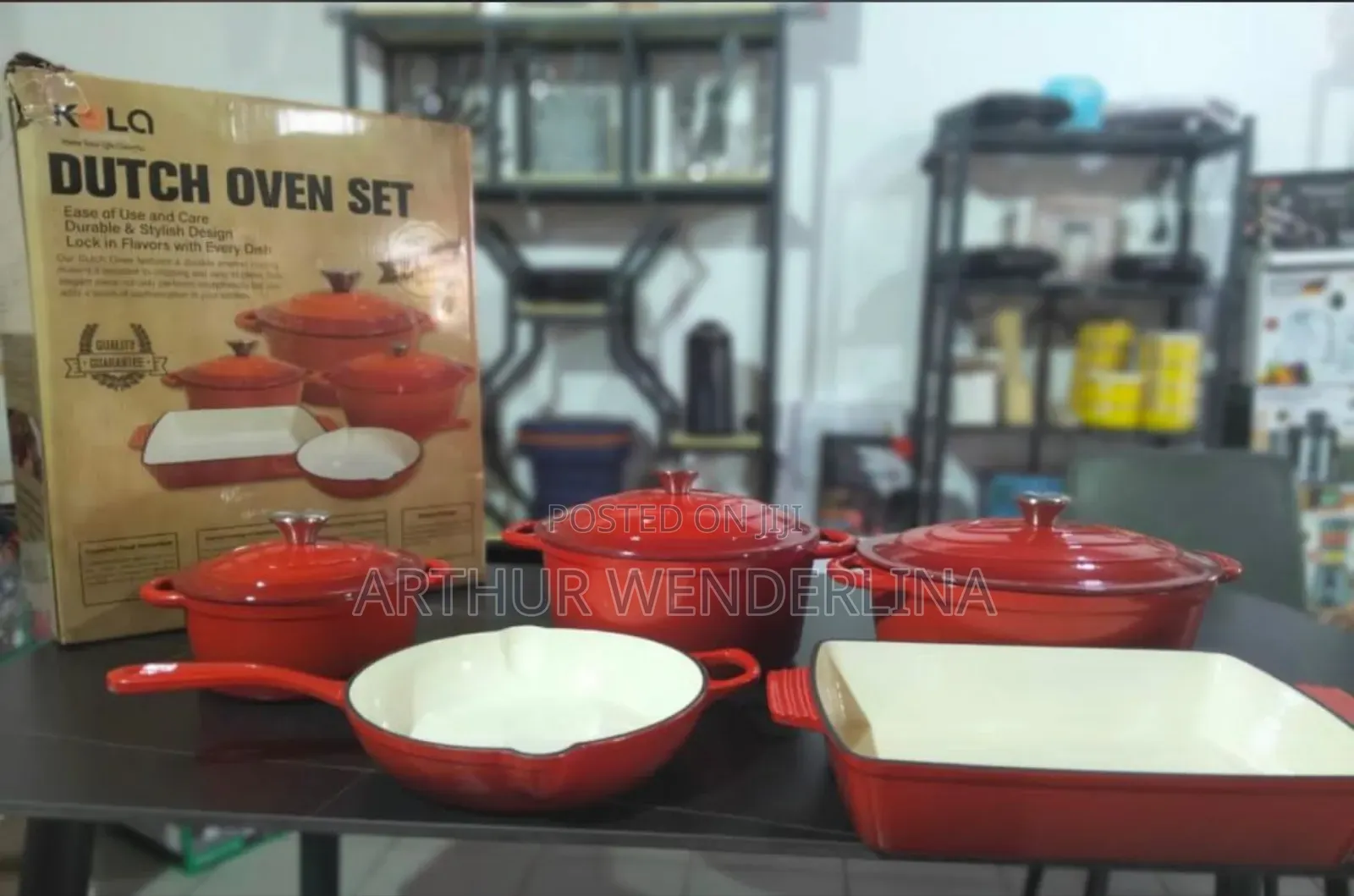 Dutch Oven Set Cooking Utensils Iron Cast