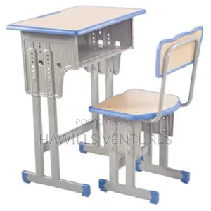 Single Student School Desk and Chair