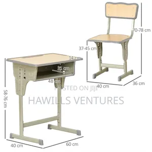 Adult Students Tablr and Chair