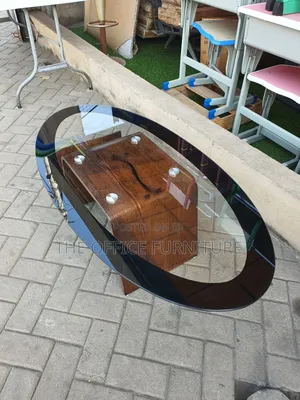 Glass Center Magazine Rack