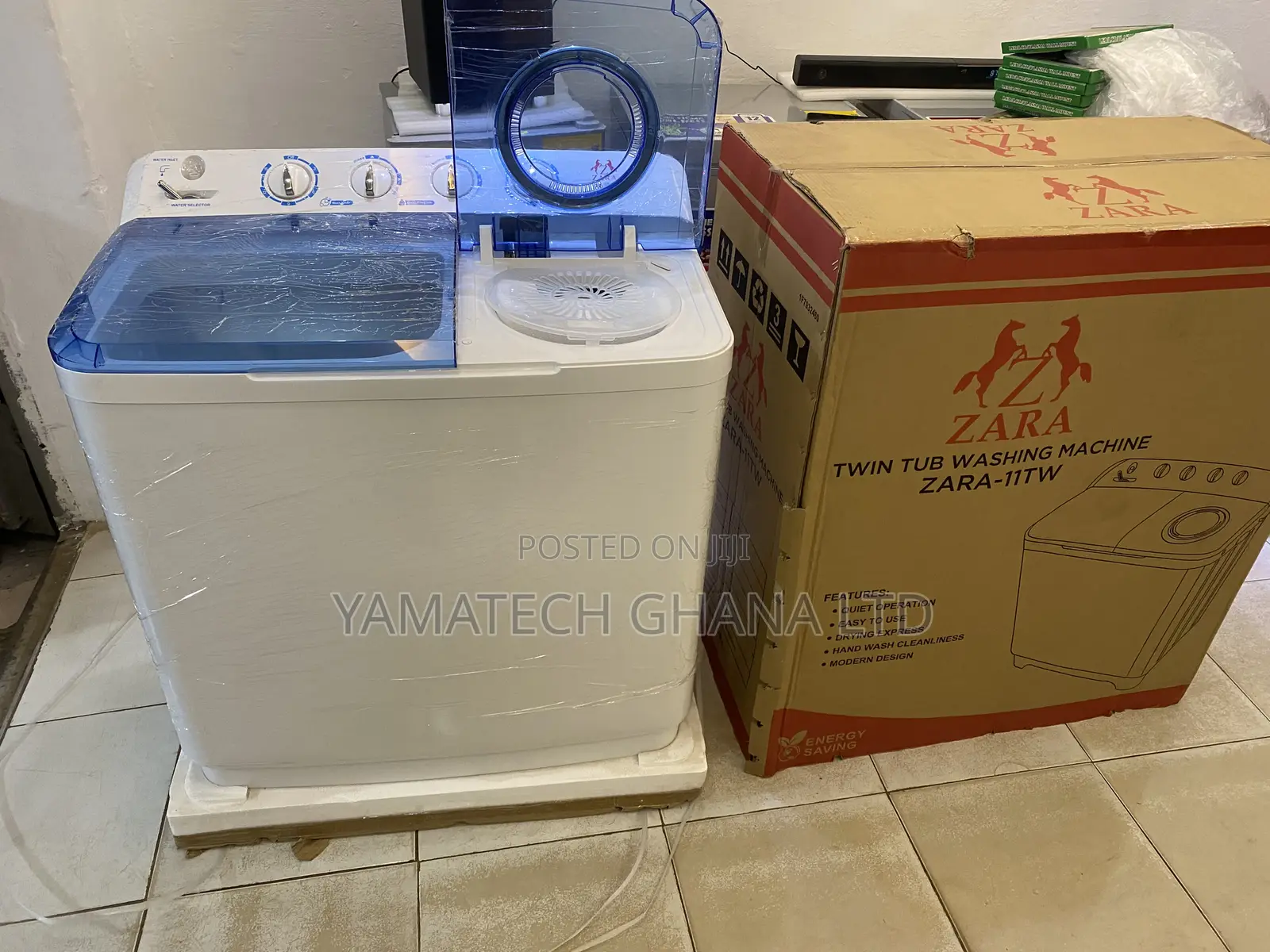 Zara 11kg Semi Automatic Twin Tab Washing Machine