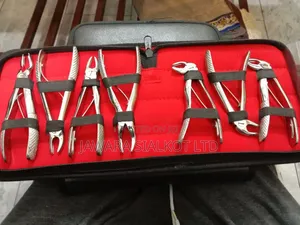 Dental Extraction Forceps Elevators Kit Stainless Steel