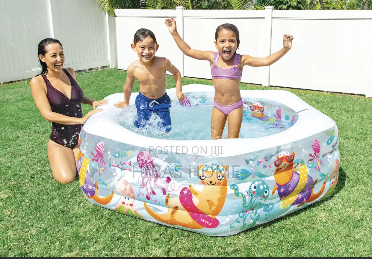 Intex Happy Otter Swimming Pool for Kids (510l) 159x159x50cm (Blower)
