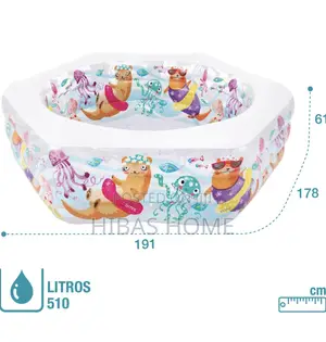 Intex Inflatable Happy Otter Swimming Pool (510l) 191x178x61