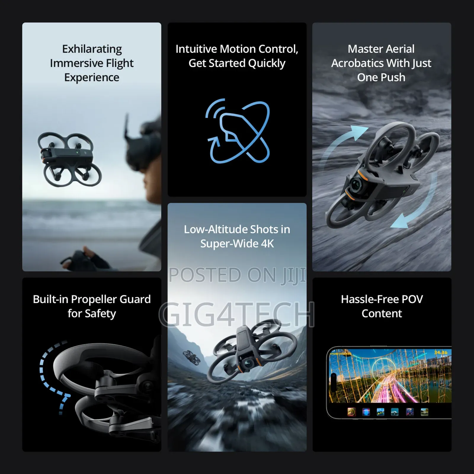 Dji Avata 2 FPV Drone With 3-Battery Fly More Combo