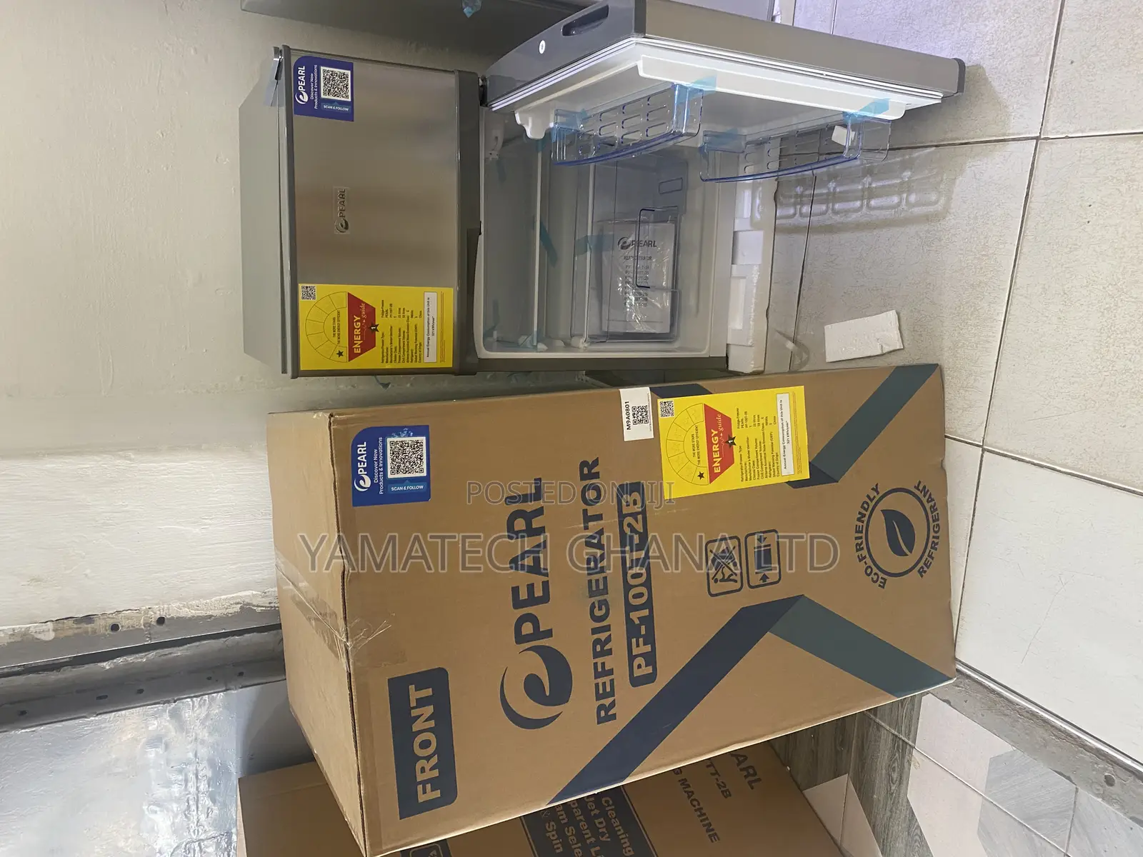 Pearl 80litre Table Top Double Door Fridge With Top Freezer