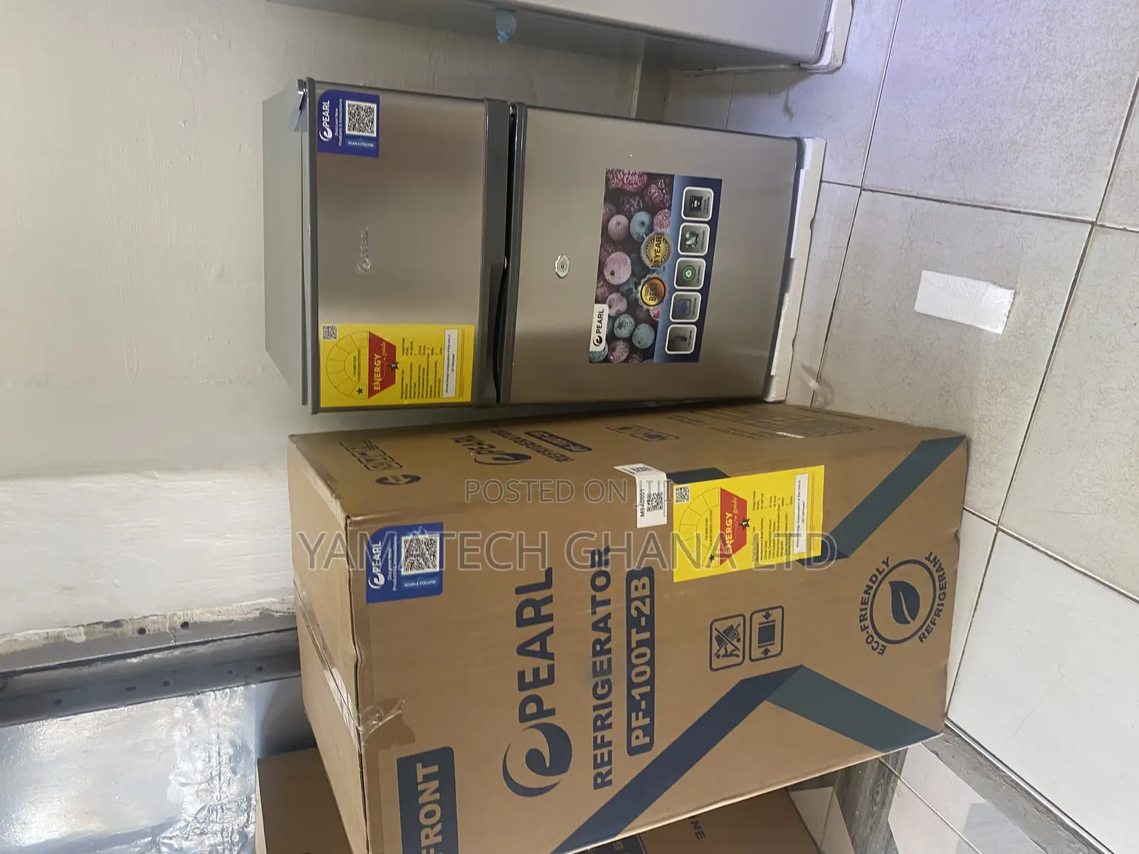Pearl 80litre Table Top Double Door Fridge With Top Freezer