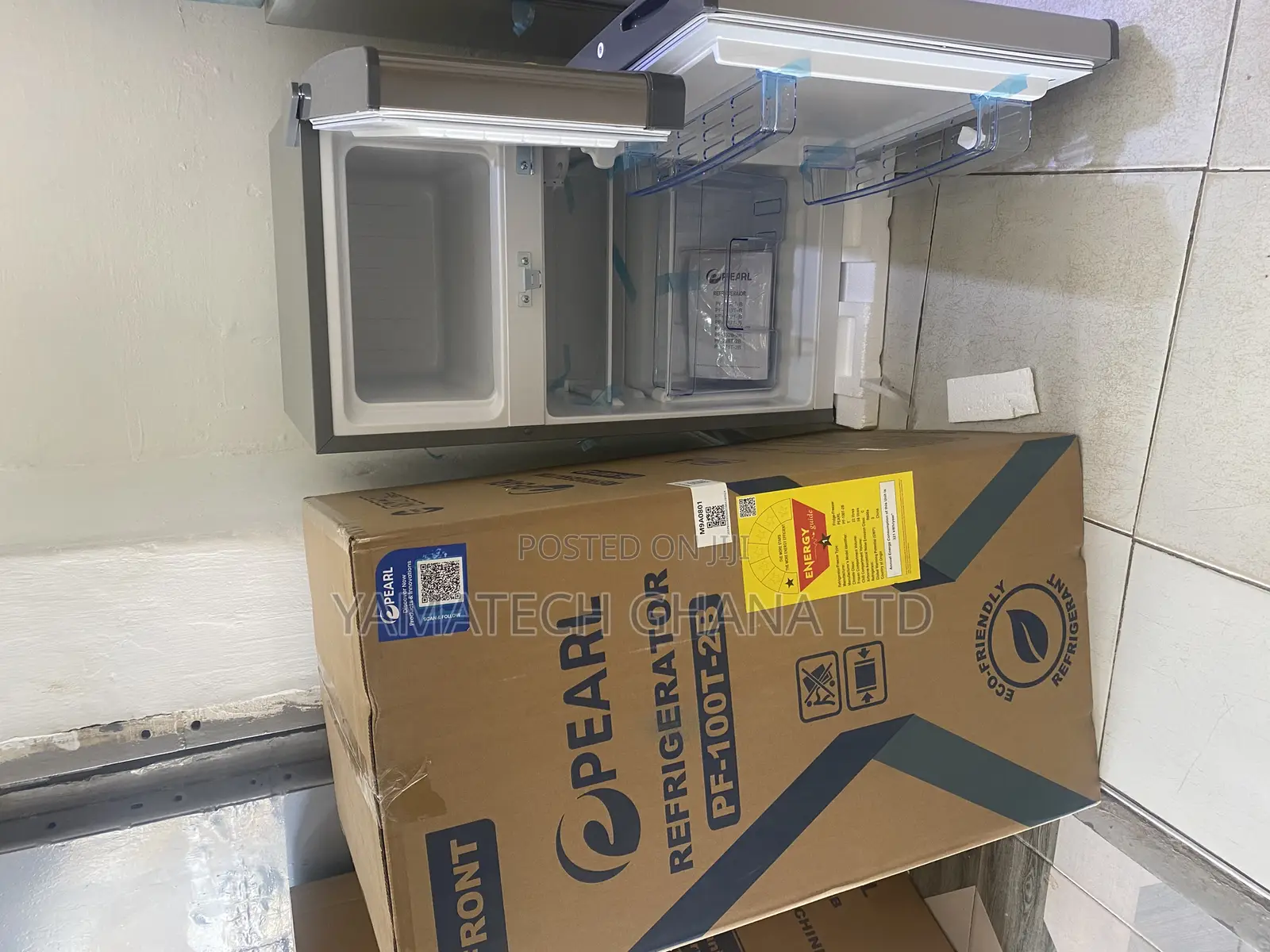 Pearl 80litre Table Top Double Door Fridge With Top Freezer