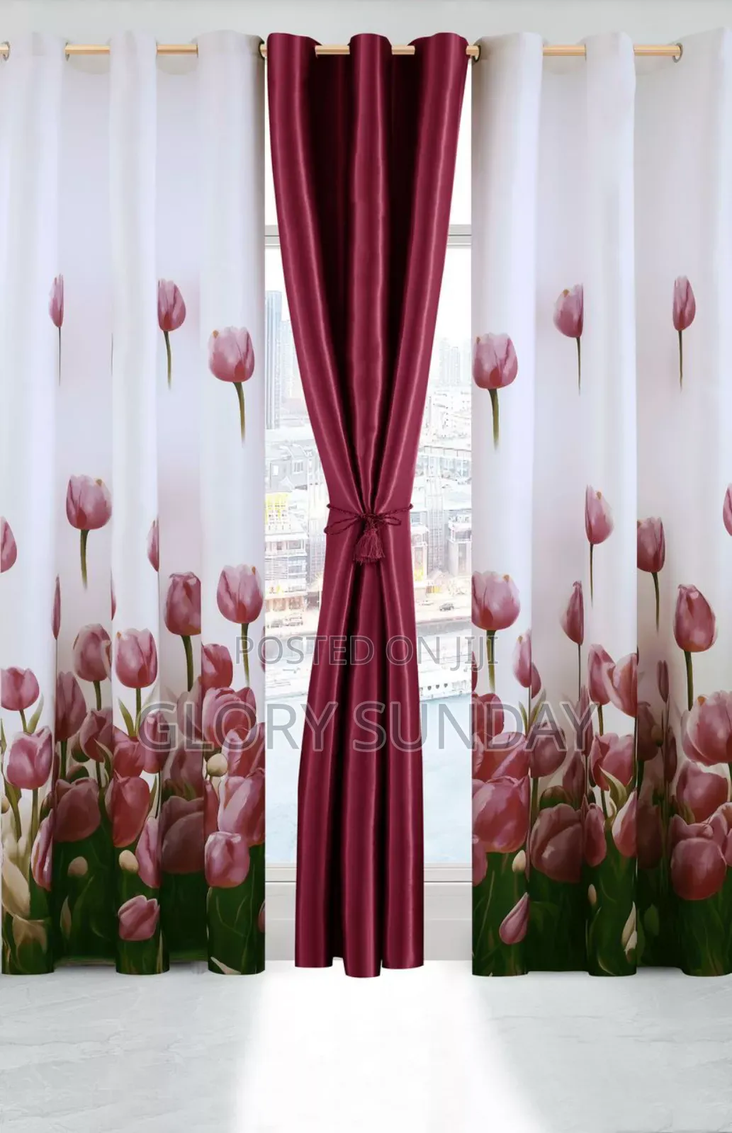 3in1 Blackout Cotton Curtains.