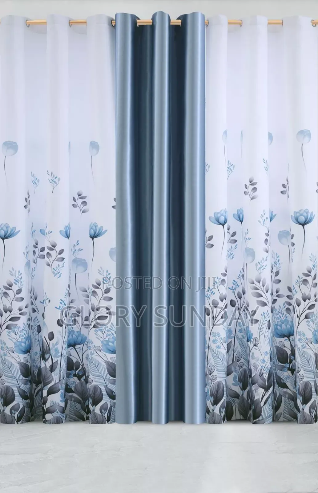 3in1 Blackout Cotton Curtains.