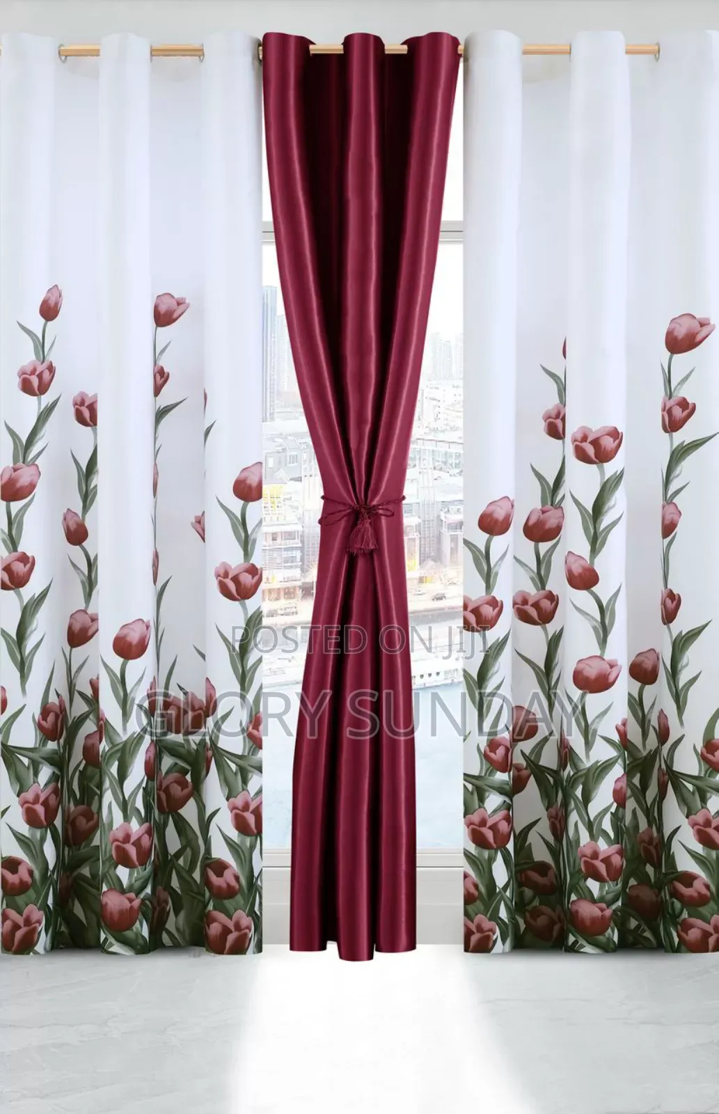 3in1 Blackout Cotton Curtains.