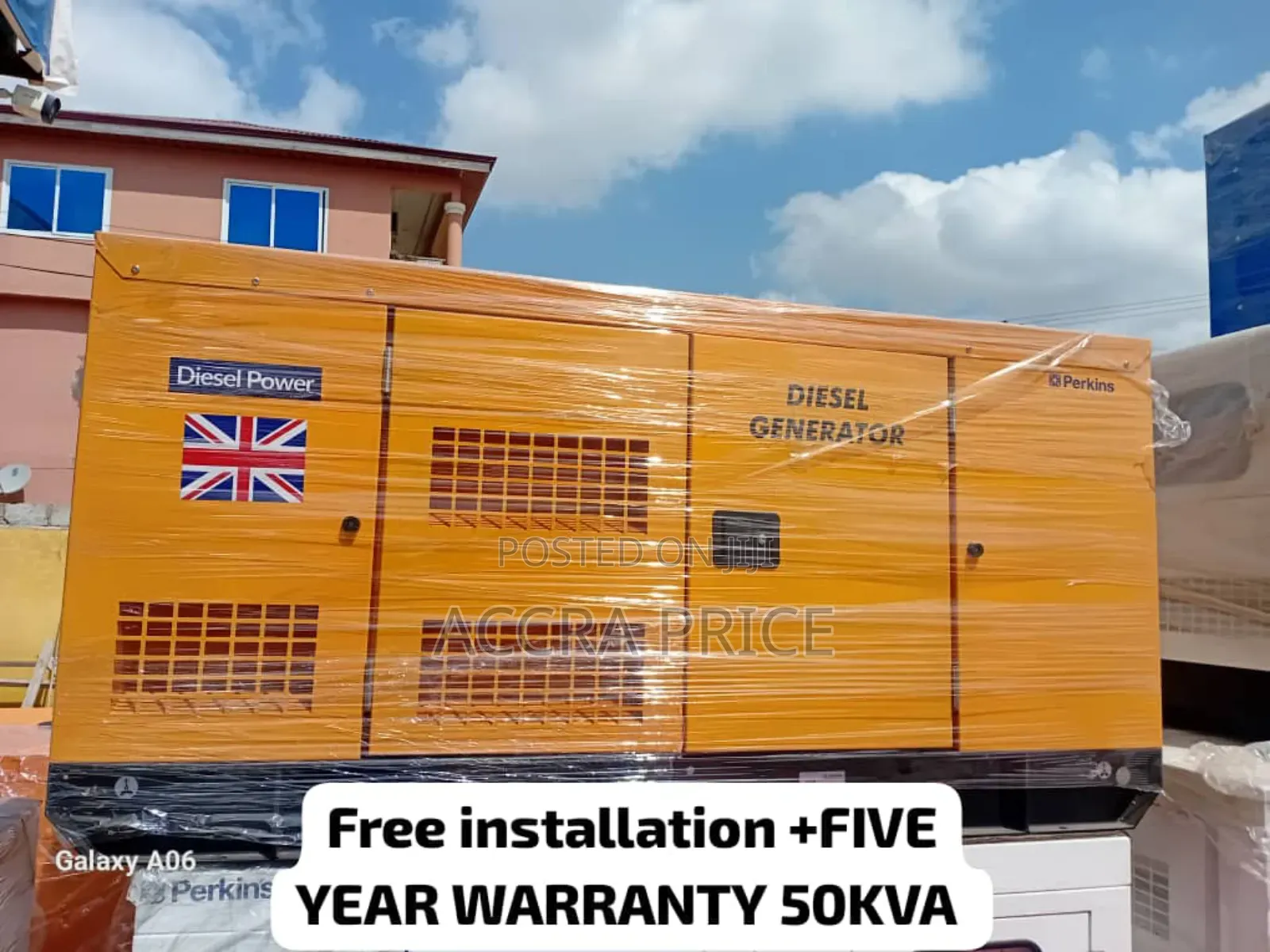 Contemporary 50kva Perkins Diesel Genset With Strong Battery