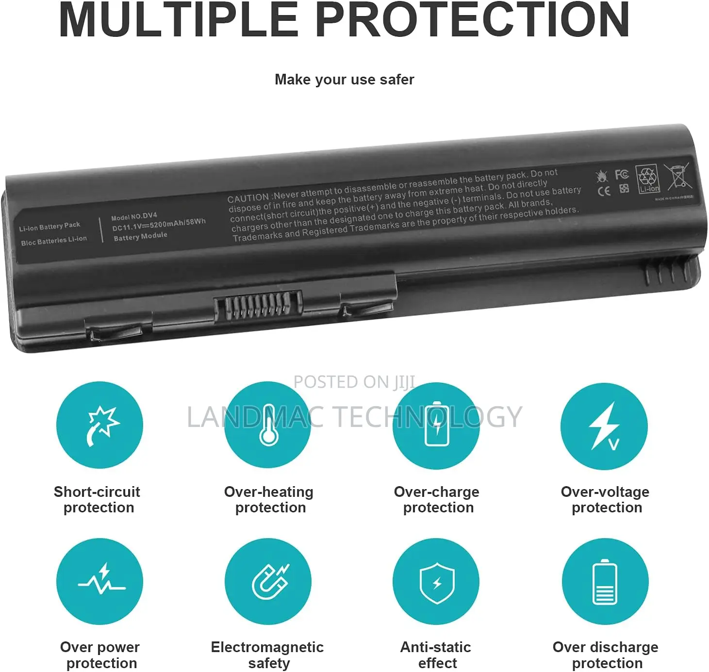 Laptop Battery for Hp Dv4 Dv5 Dv6 G50 G60 G60t