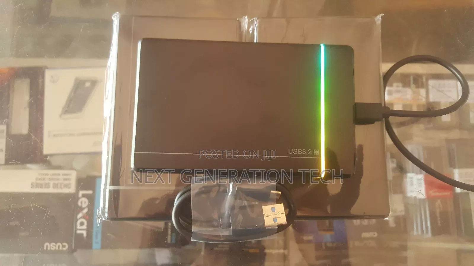 Type C 3.2 RGB External Hard Drive Case