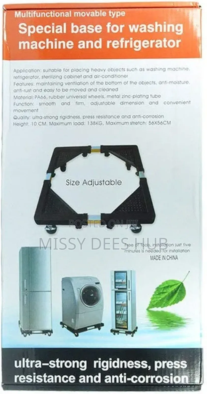 Movable Fridge Stand
