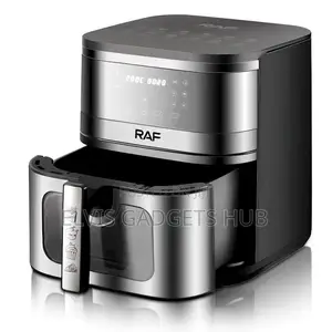 Raf 8l Air Fryer 1350 Watt Black and Silver