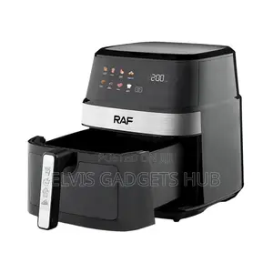 Raf 8l Air Fryer 1350 Watt Black and Silver