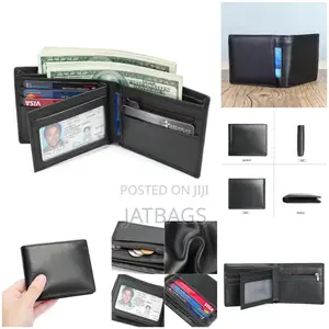 Black Leather Wallet (Free Delivery)