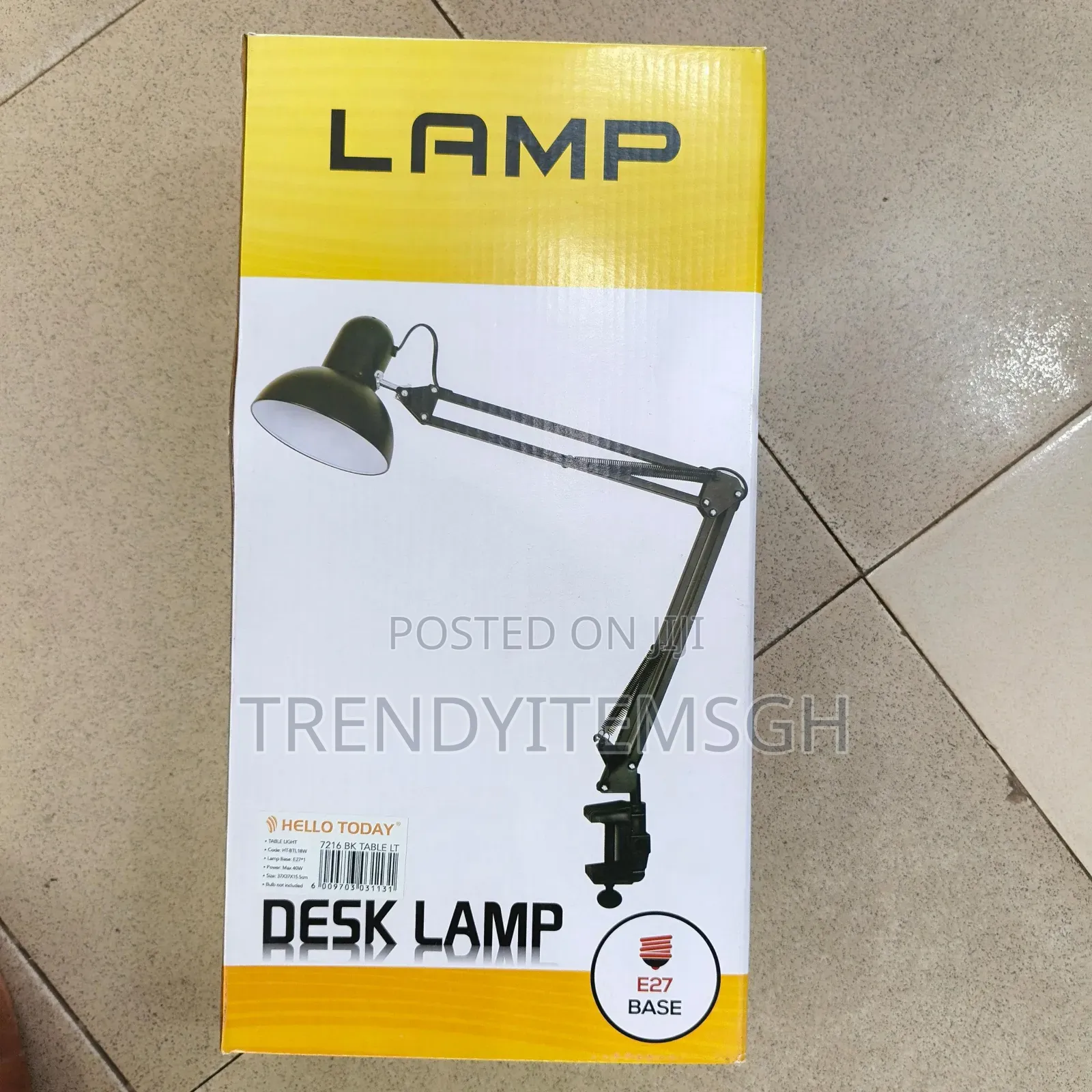 Metal Clamp Flexible Arm Desk Study Table Lamp