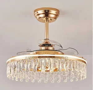Chandelier Crystal Fan