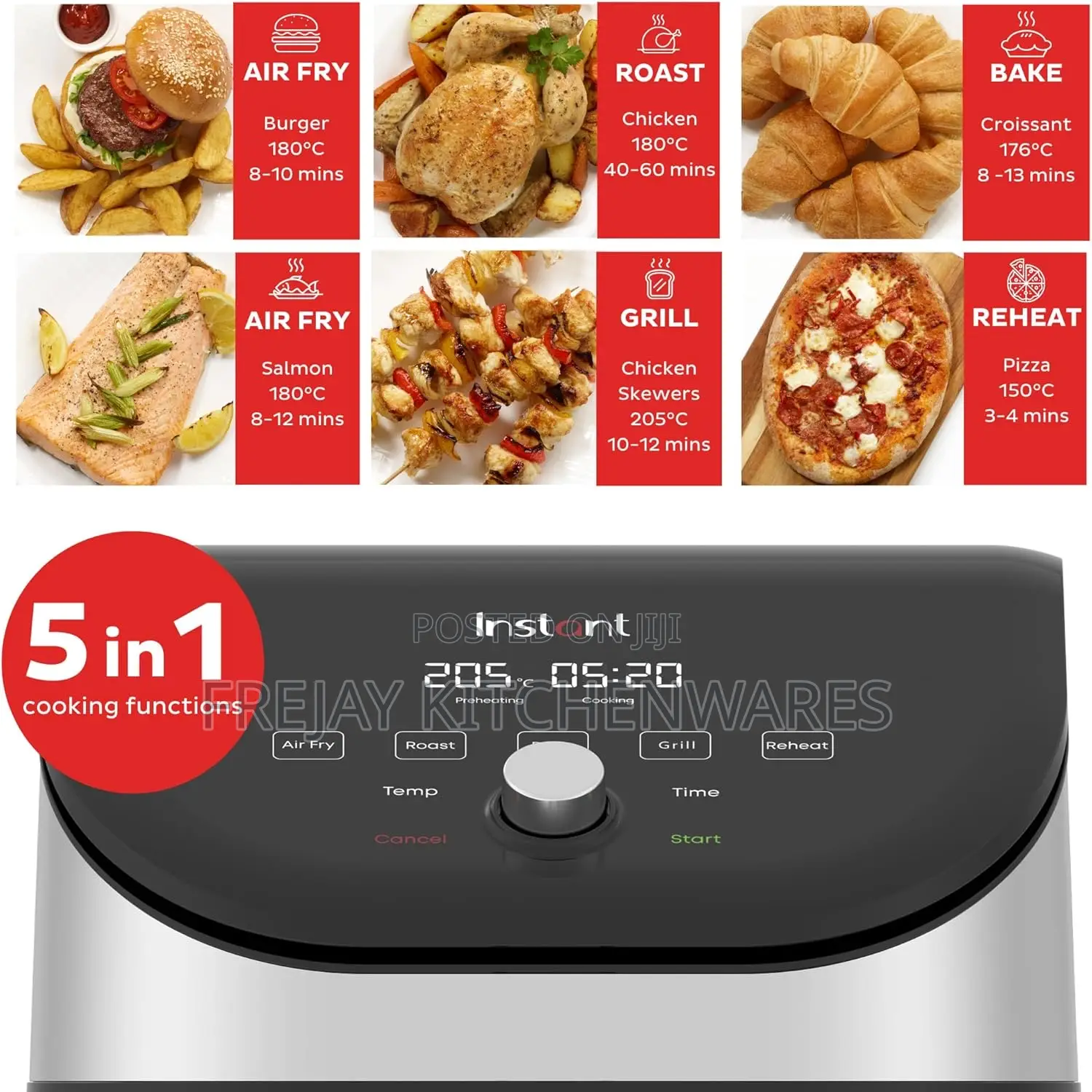 Instant Pot 5.7l Vortex Digital Slim Airfryer