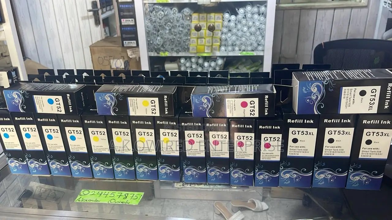 Ink for Hp Ink Tank Printers | Hp Gt51, Gt52,