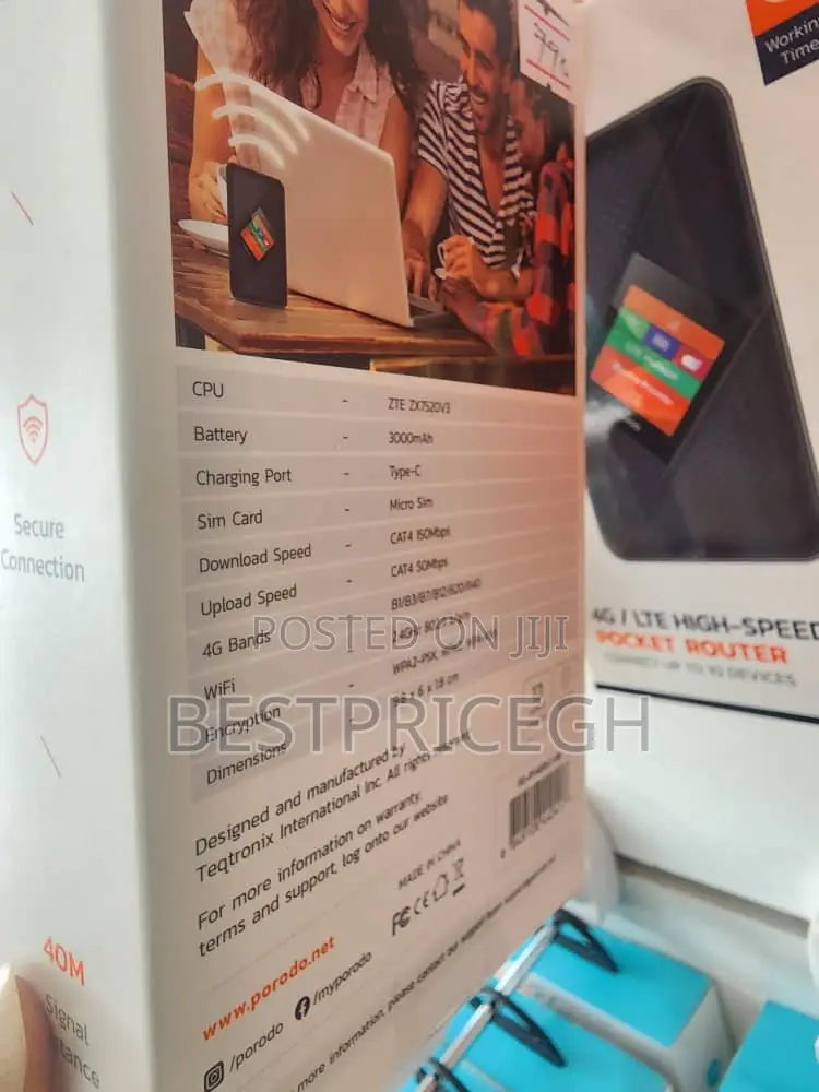 Porodo 4g/Lte High Speed Pocket Router