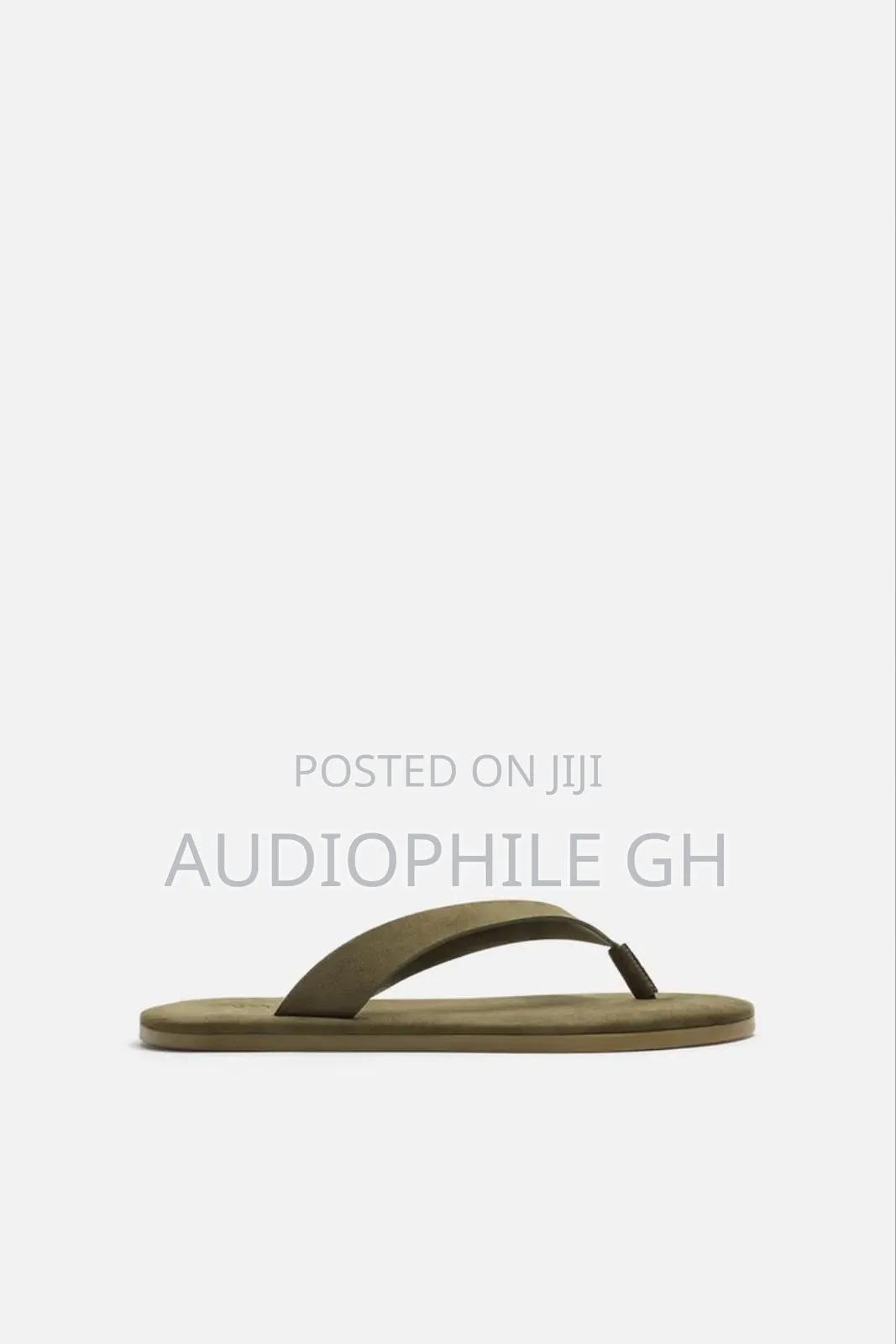 Zara Strappy Slippers Khaki Green