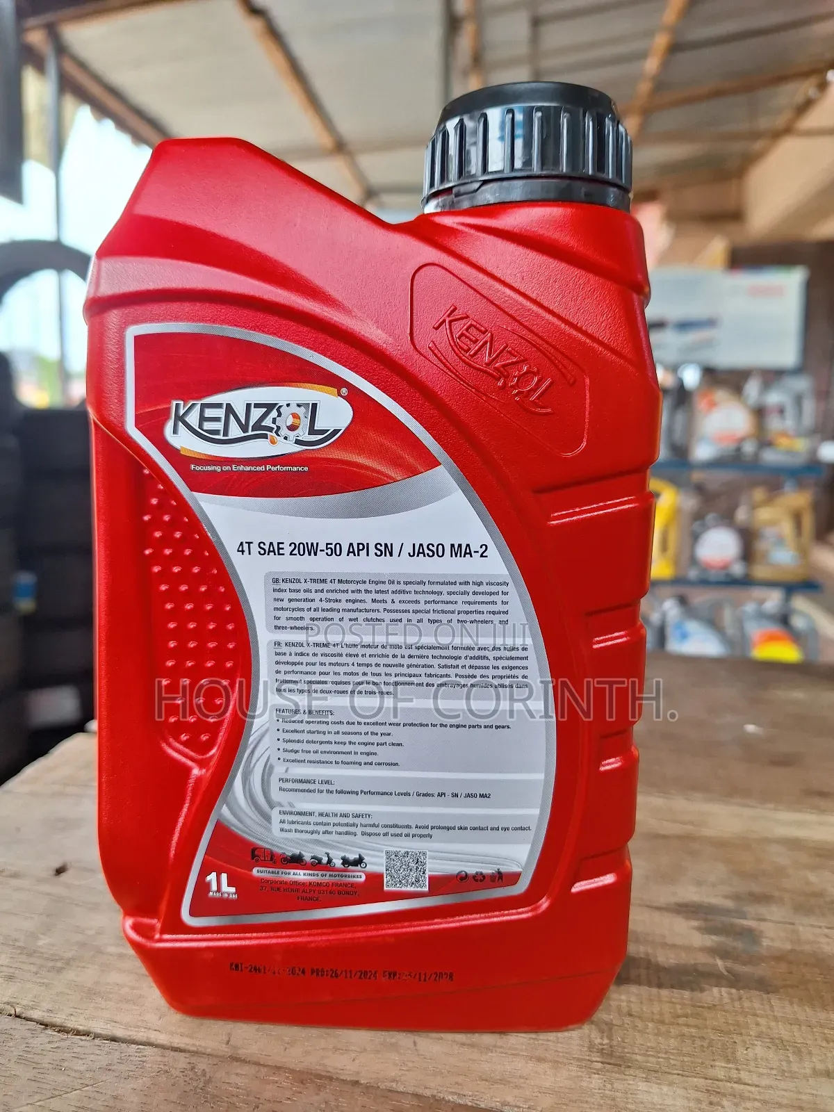 Kenzol Engine Oil 4t Sae 20w50 - Motorbikes