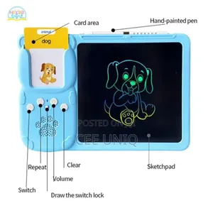 Multipurpose Flash Card Reader With LCD Writing Tablet