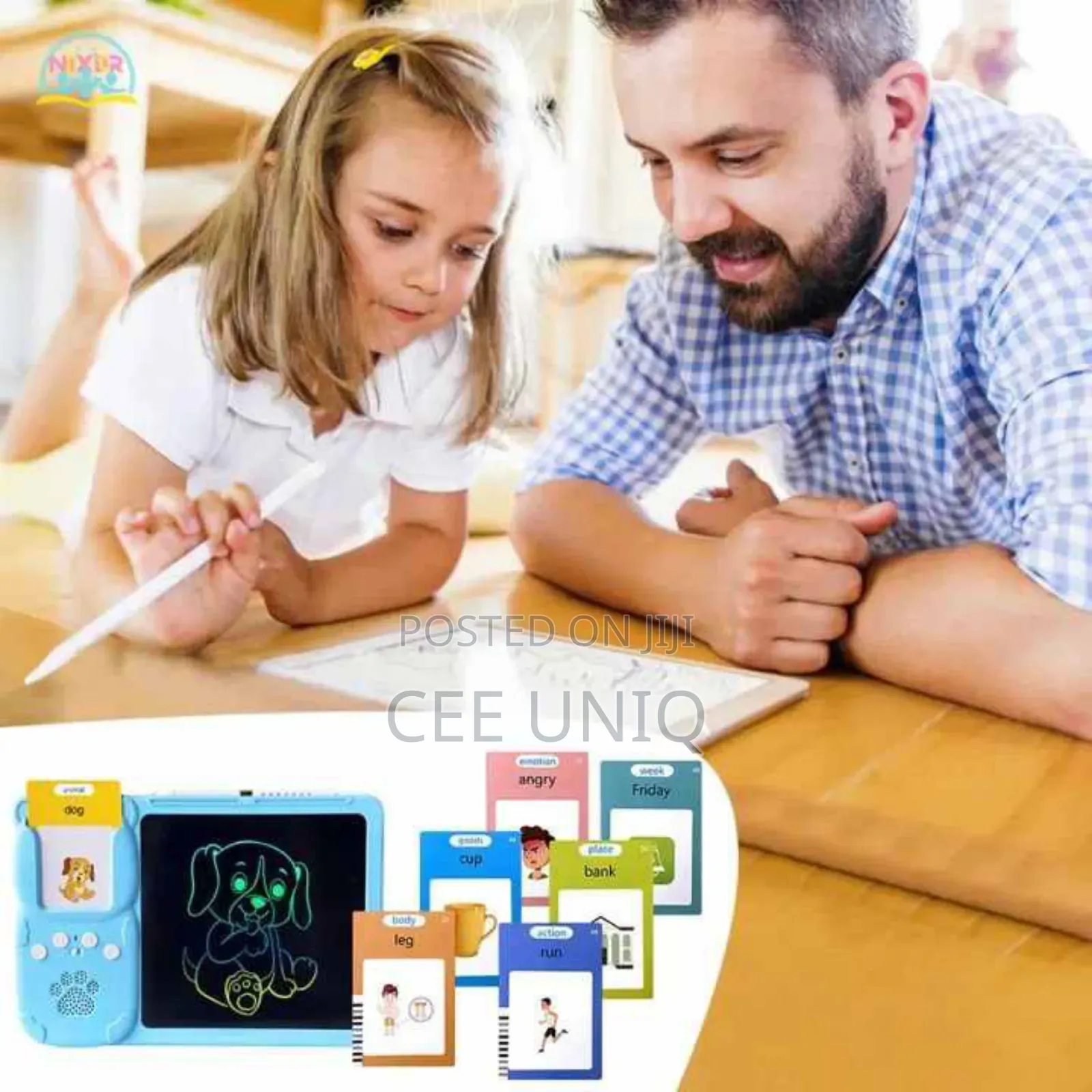 Multipurpose Flash Card Reader With LCD Writing Tablet
