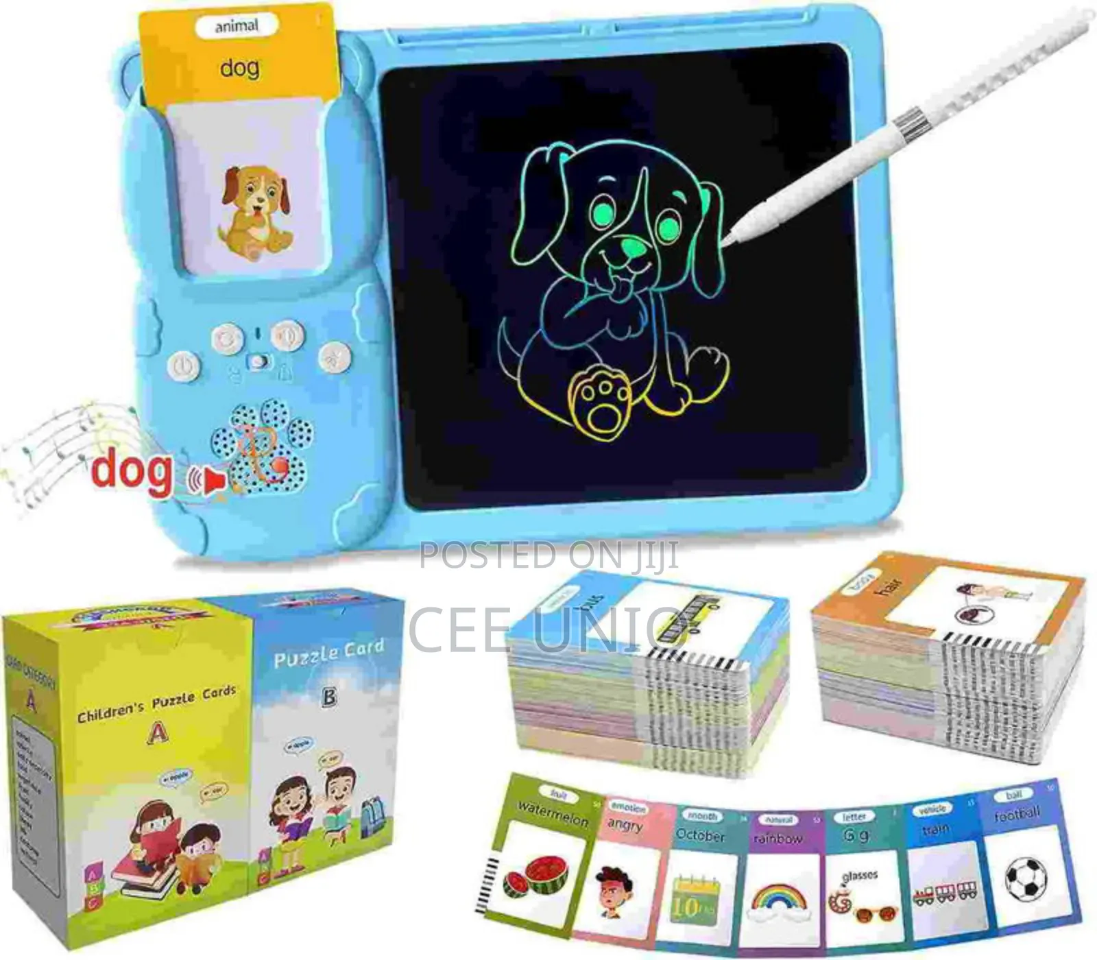 Multipurpose Flash Card Reader With LCD Writing Tablet