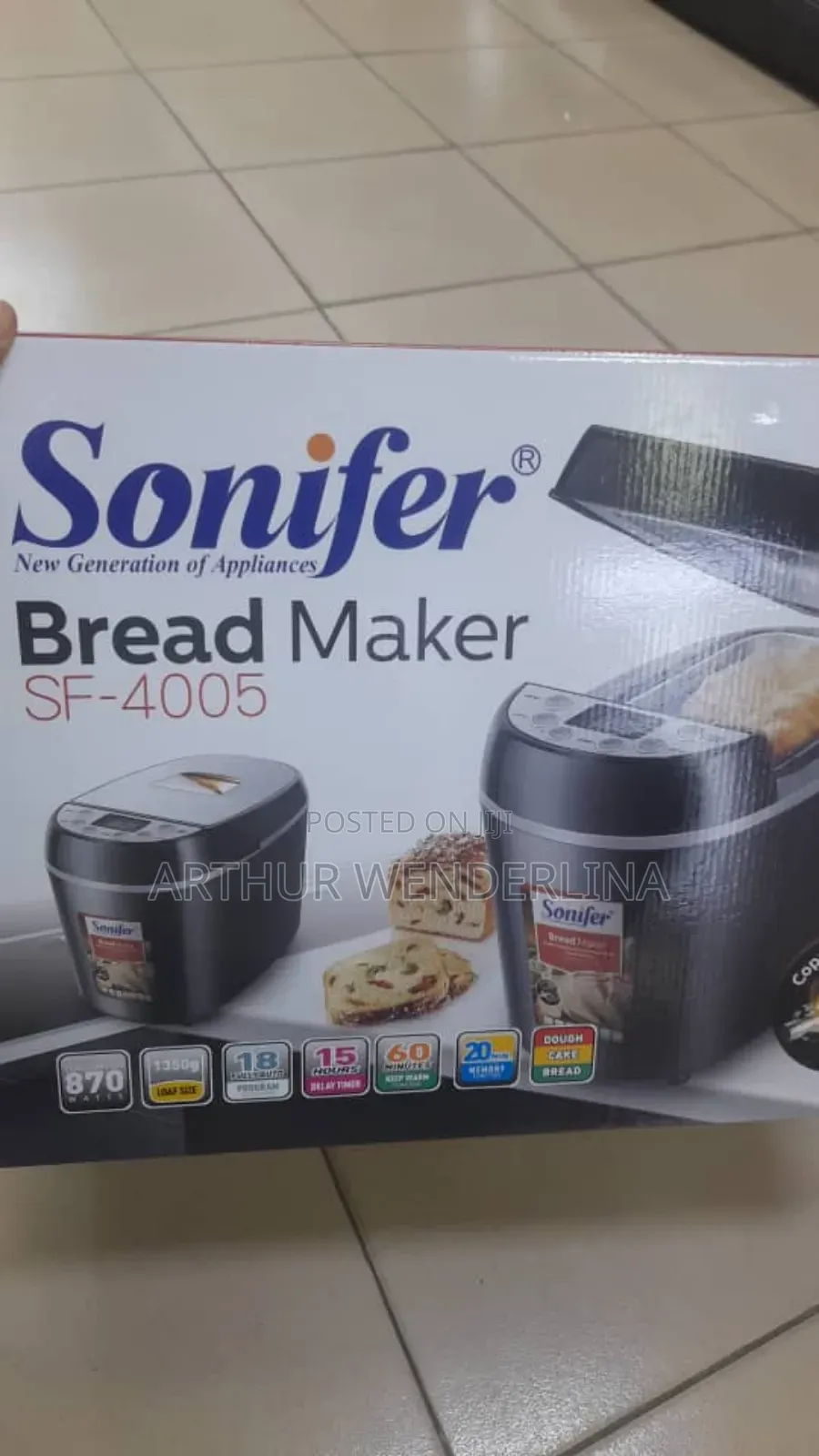 Sonifer Multifunction Digital Bread Maker