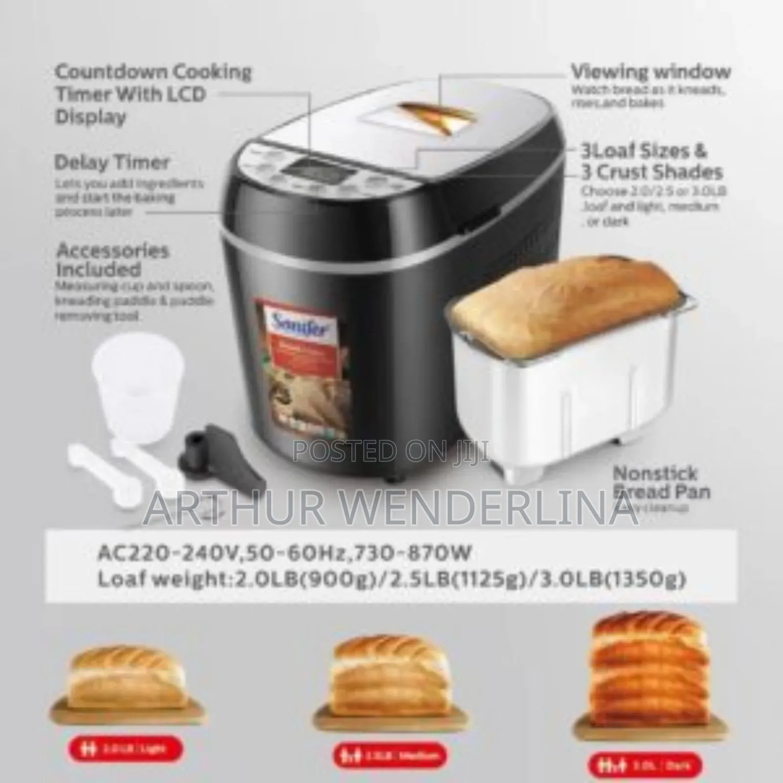 Sonifer Multifunction Digital Bread Maker