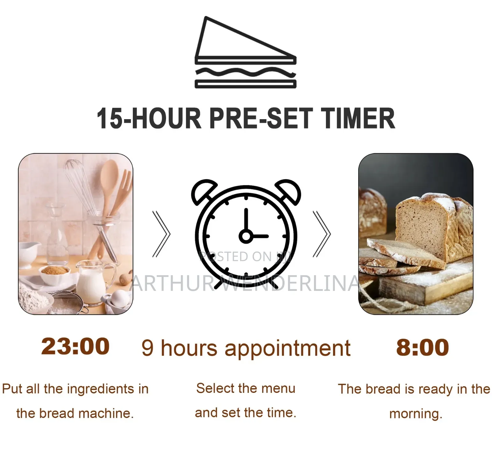 Sonifer Multifunction Digital Bread Maker
