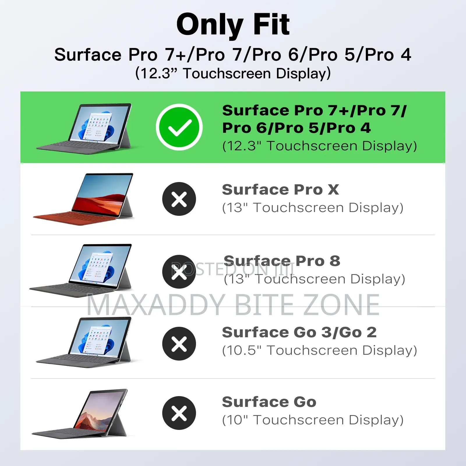 Shockproof Rugged Case for Surface Pro 7+/7/ 6/5/4