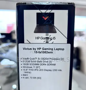 New Laptop HP Victus 15 16GB Intel Core I5 SSD 512GB