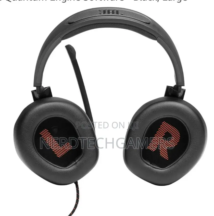 JBL Quantum 300 - Wired Over-Ear Gaming Headphones Black
