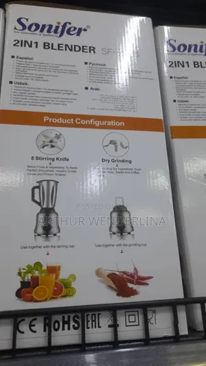 Sonifer Electric 2-in-1 Blender 1.5l - Sf-8031