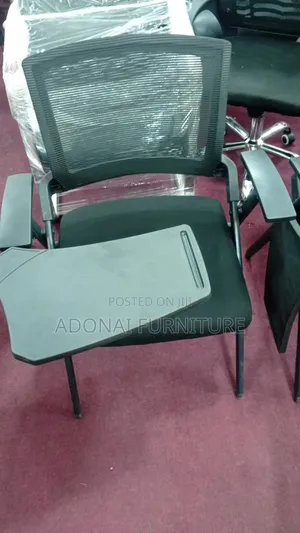 Study Chair With Tab (Black)