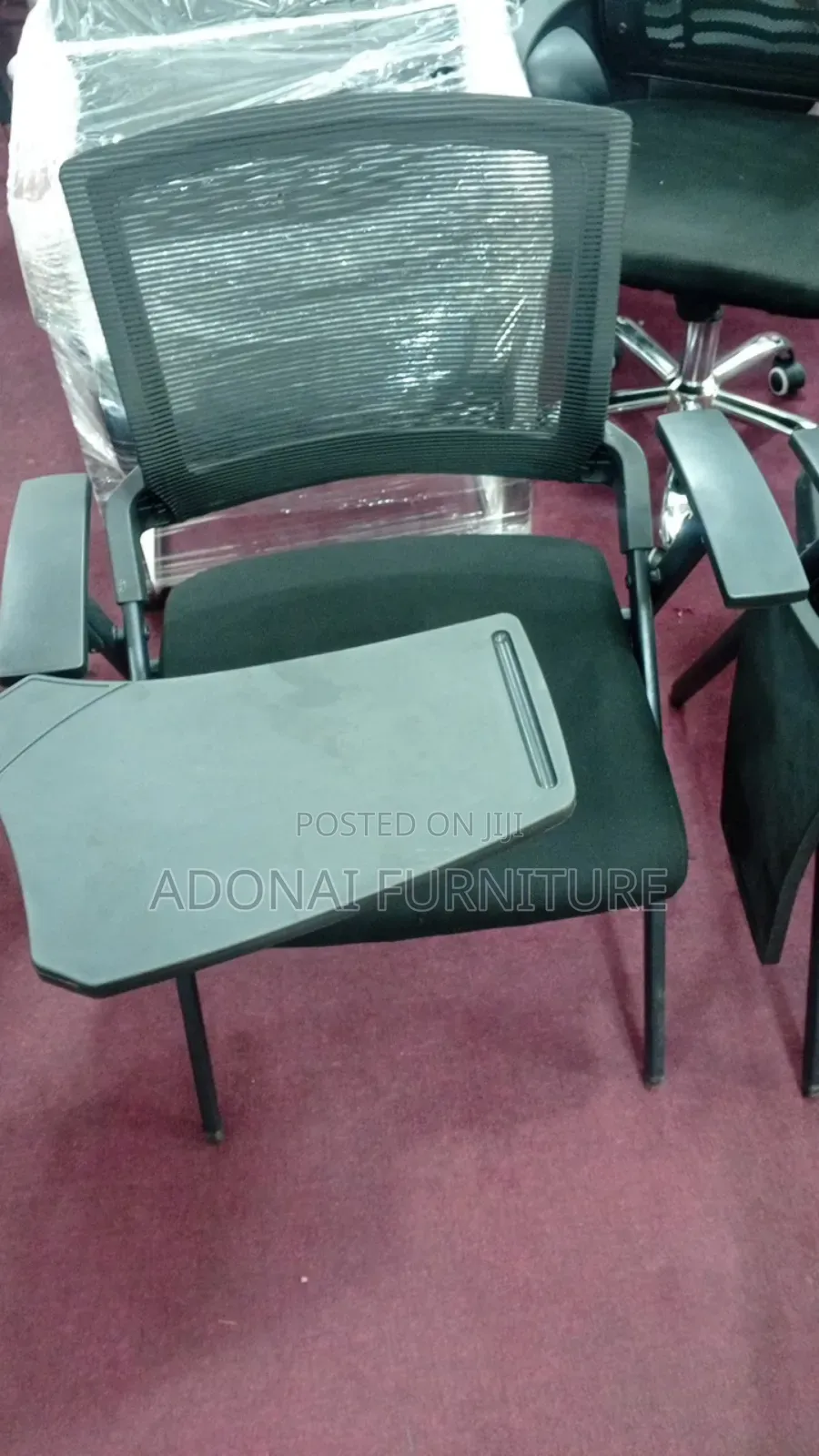 Study Chair With Tab (Black)